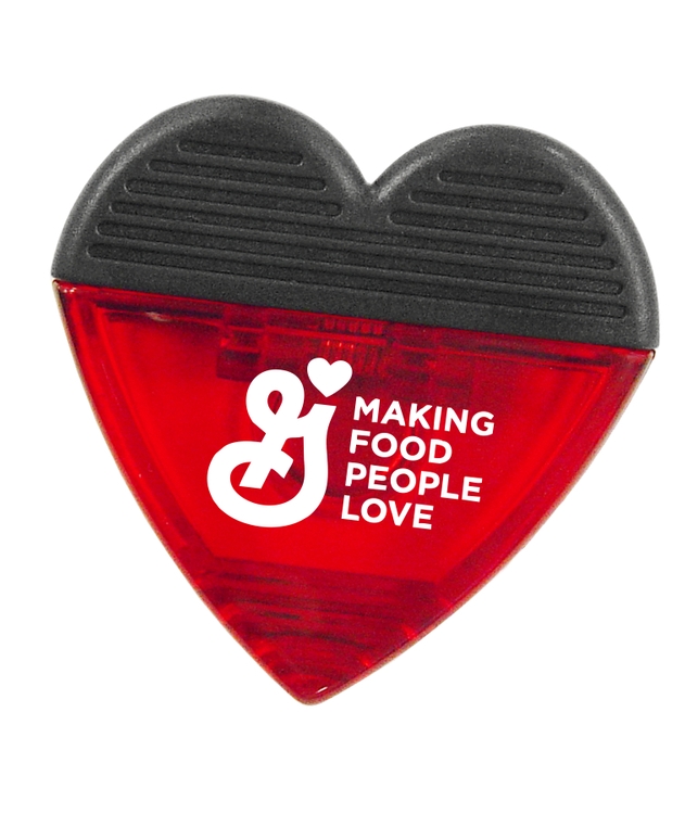 Heart Shaped Magnetic Memo Clip 2
