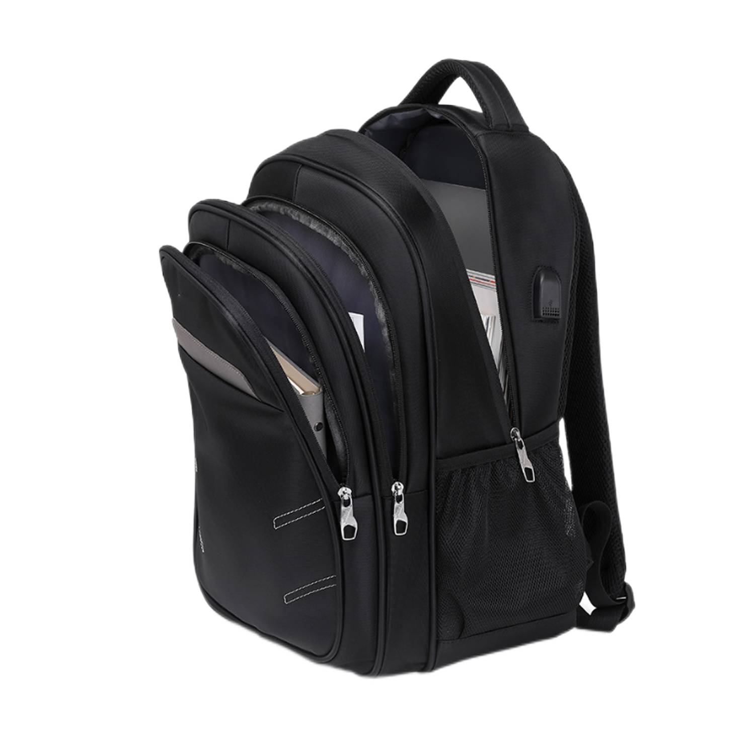 Leisure Oxford Computer Backpack With Usb Charging Port 4