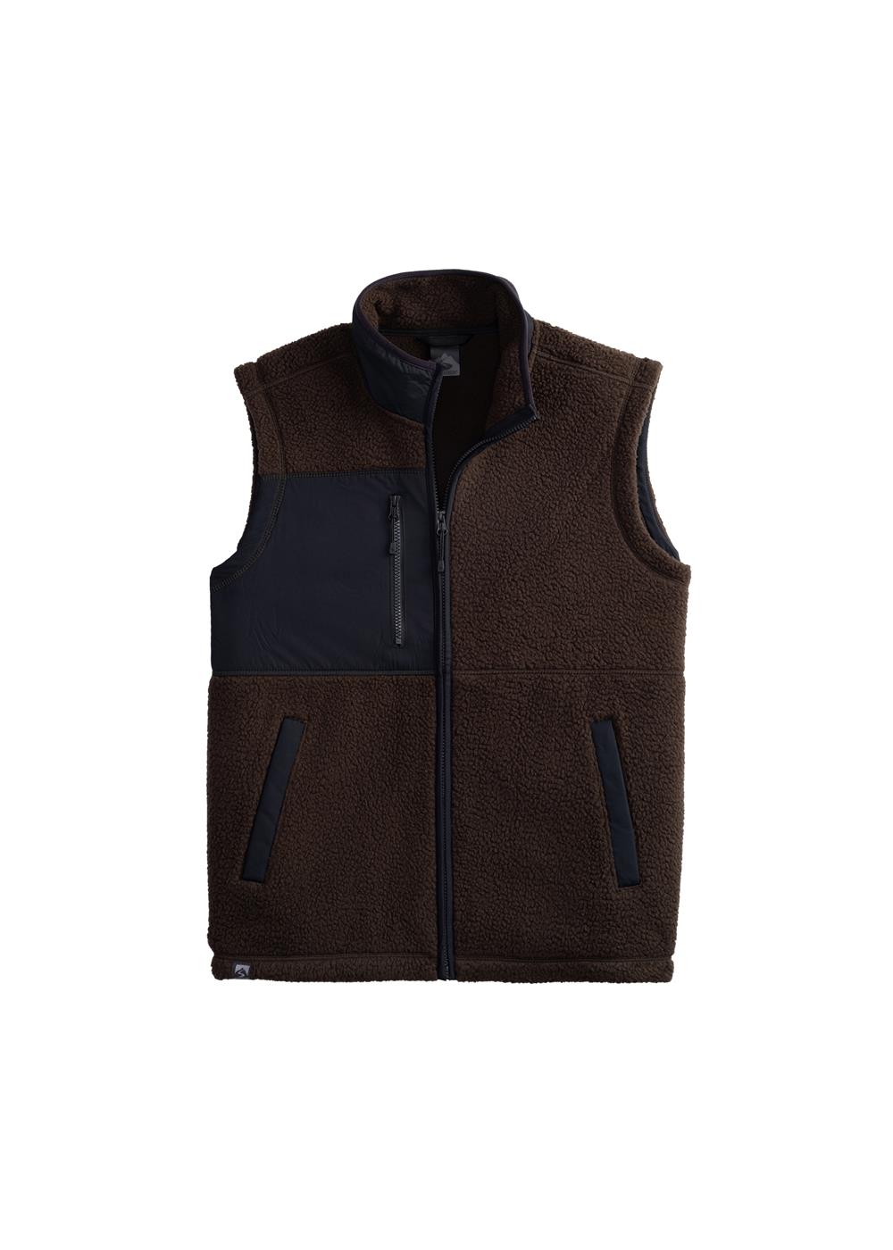 Storm Creek Men's Warm Up Colorblock Sherpa Fleece Vest 2