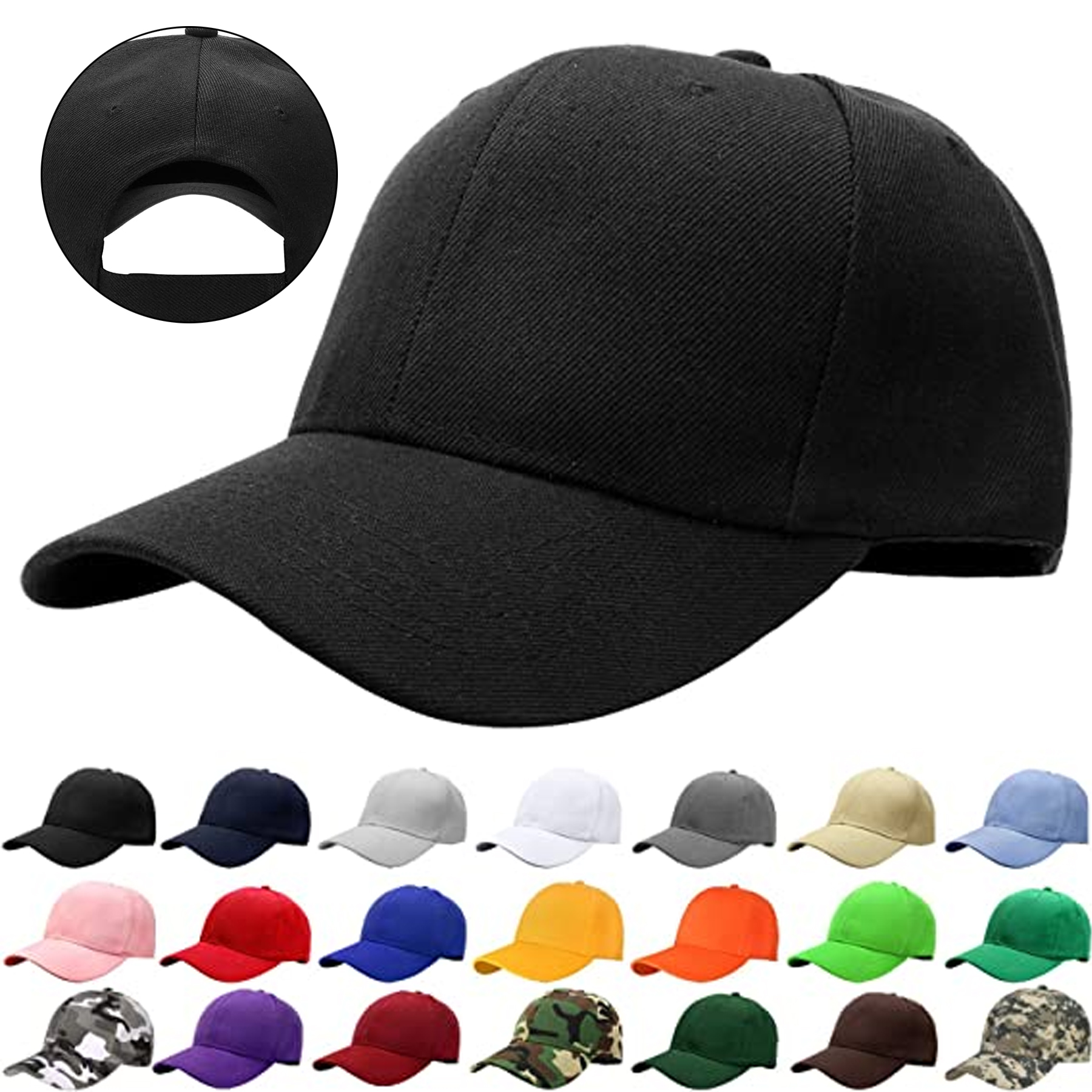 Adjustable Size Baseball Cap 1