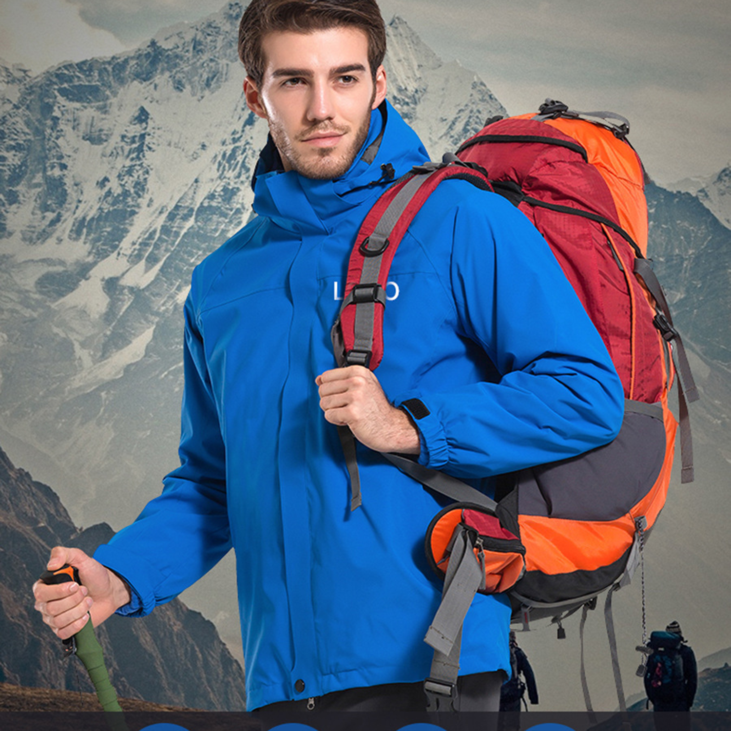 Waterproof with Hood Lightweight Rainjacket 3