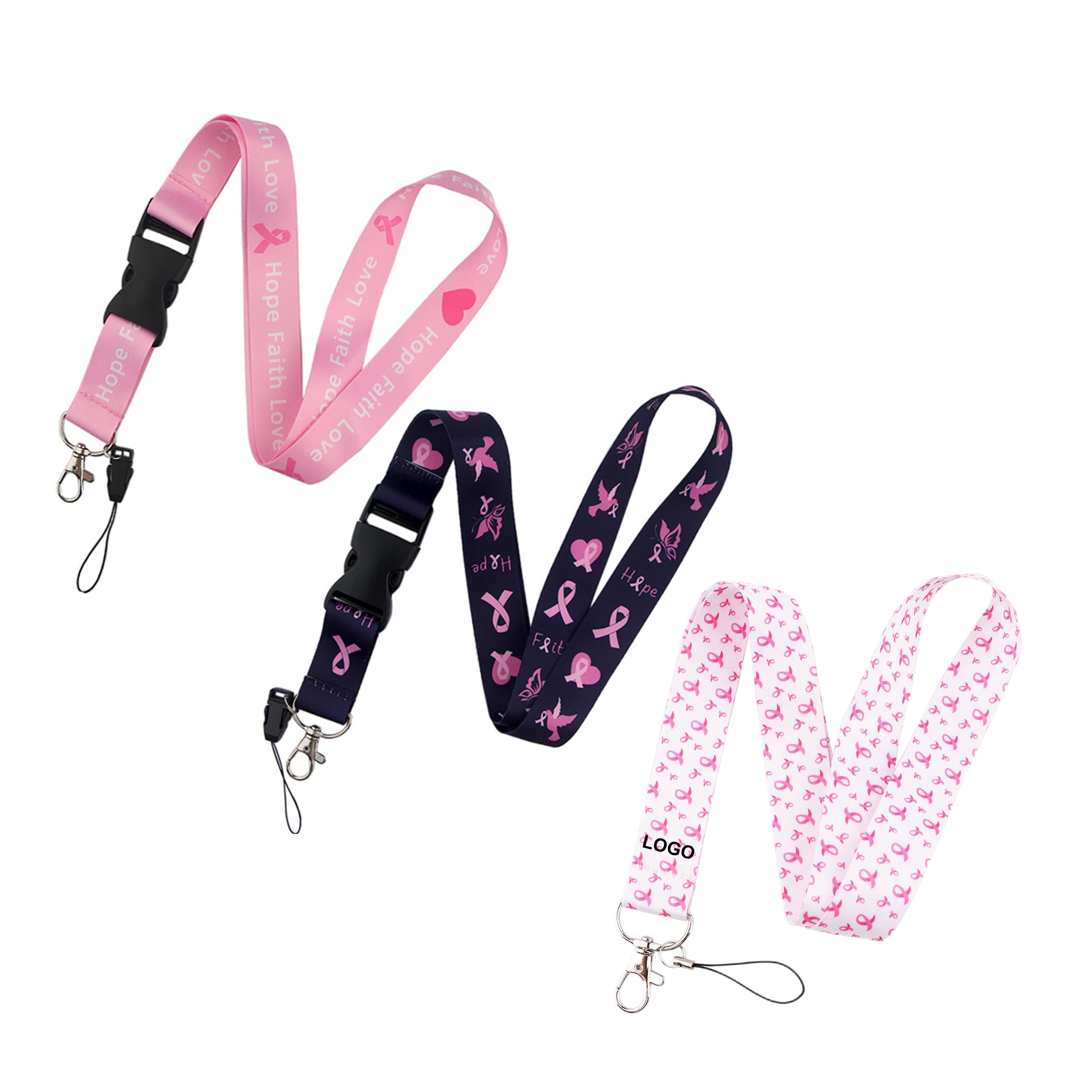 Breast Cancer Awareness Lanyard (direct import) 4