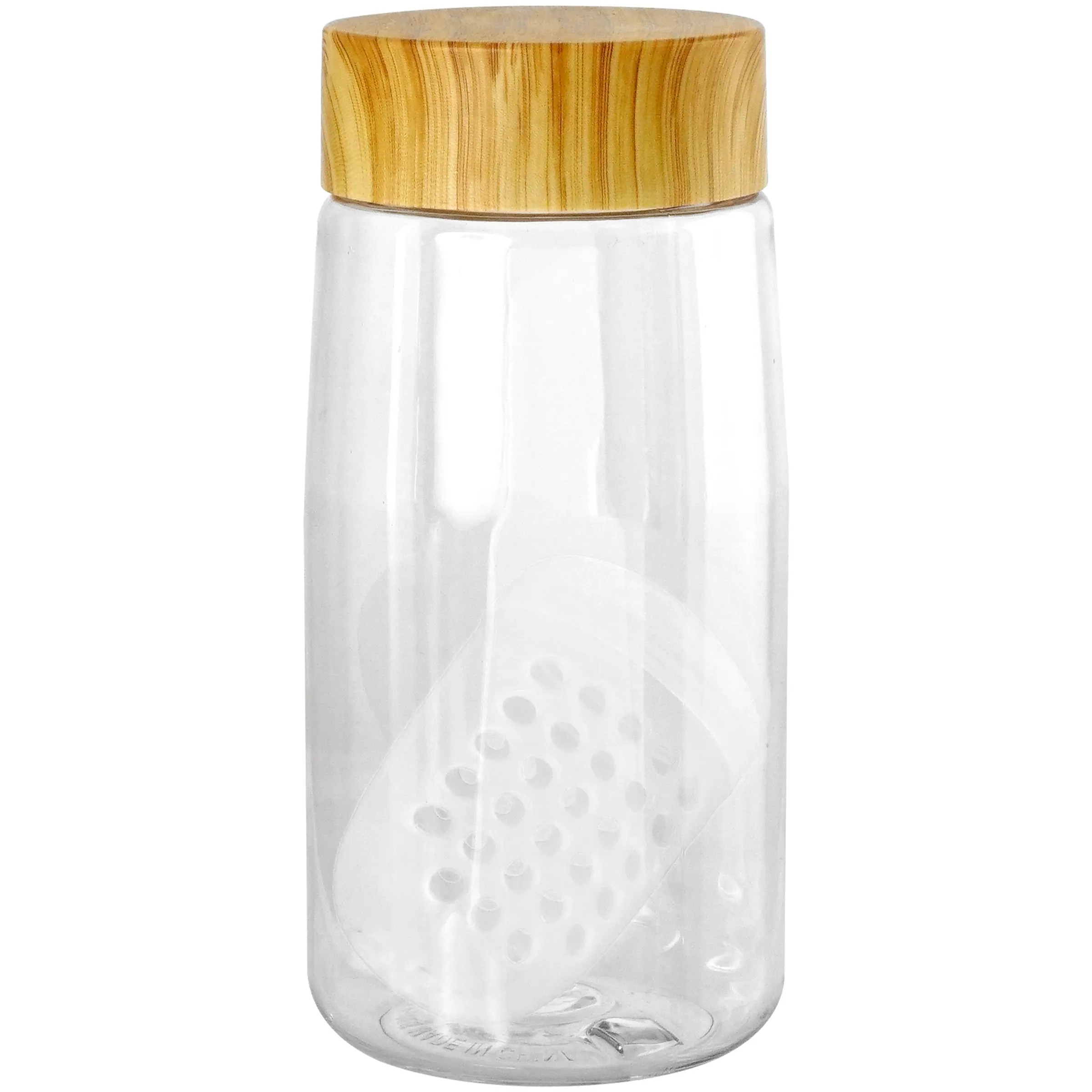Bamboo Pattern 18 oz. Recycled Bottle with Floating Infuser 2