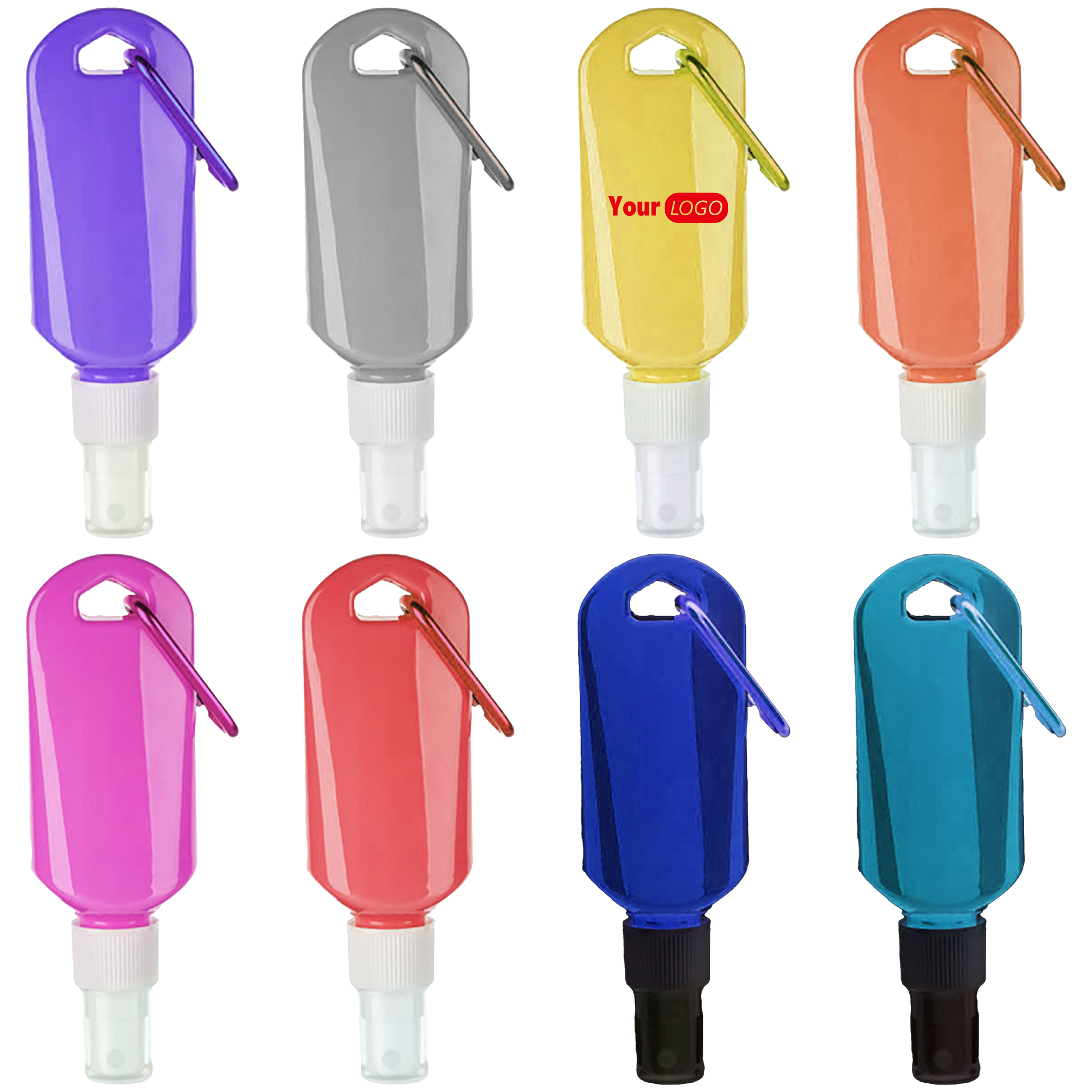 Plastic Portable Hand Sanitizer With Clip 1