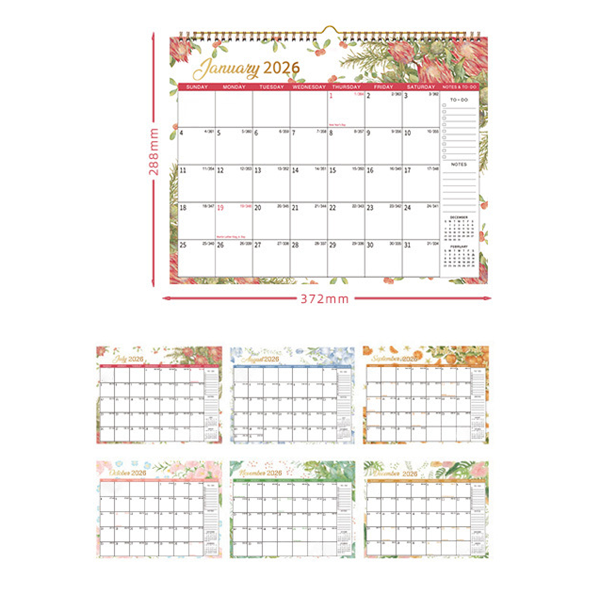 Desktop Calendar Monthly Wall Planner 3