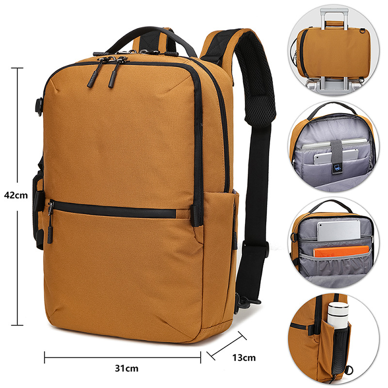Water Resistant Big Capacity Heavy Duty Laptop Backpack Handbag 3
