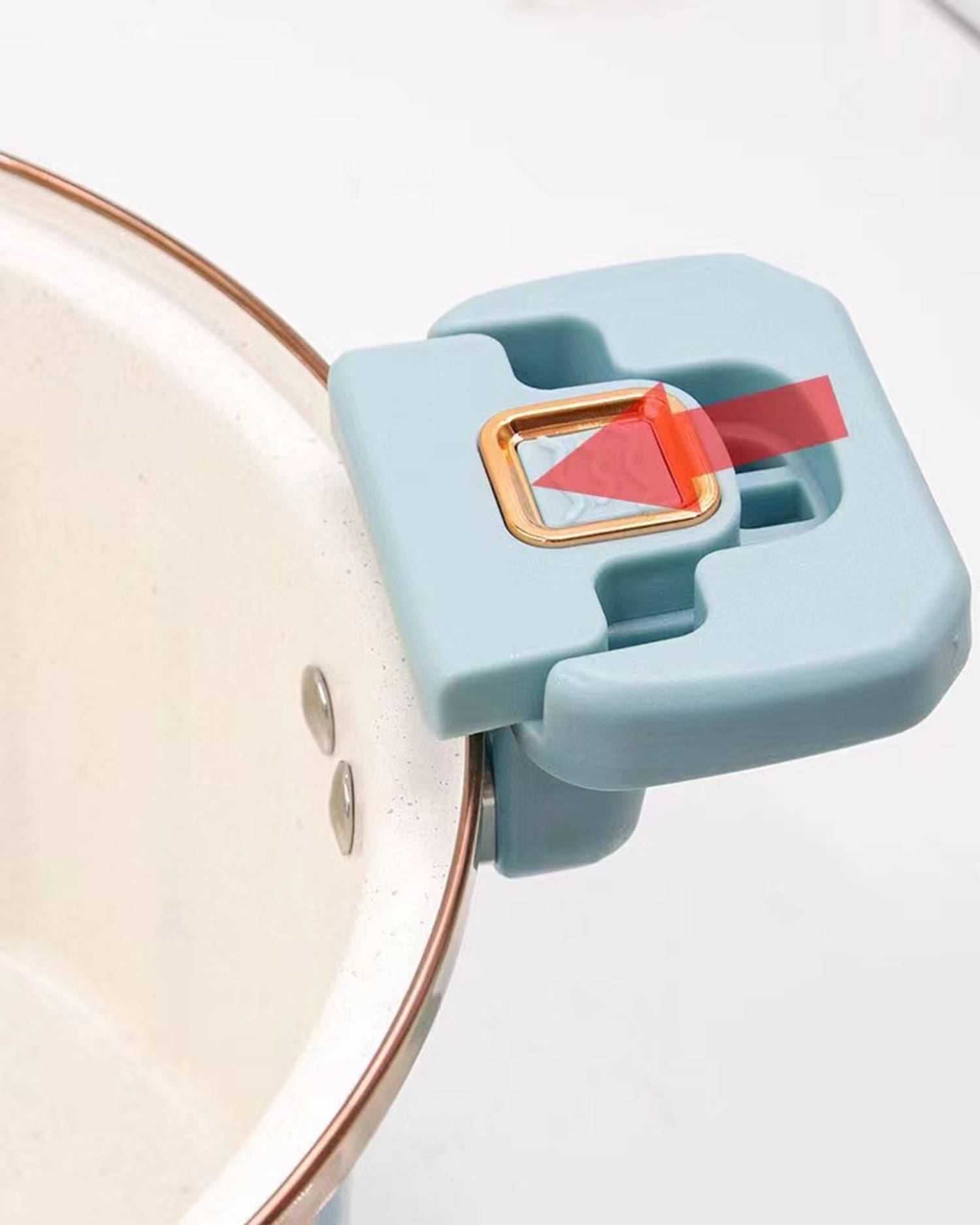 Push Pull Lock Non stick Micro Pressure Cooker Pot 4