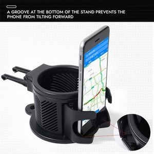 Car Cup Holder Expander With Mobile Stand 360 Rotating Base 4