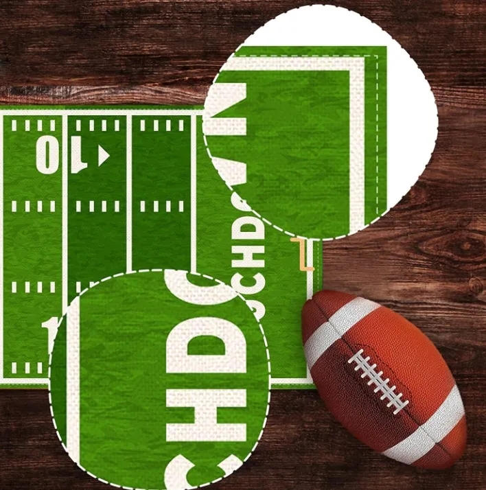 Custom Football Table Runner for Game Day Parties Bulk Wholesale Durable Decor 2