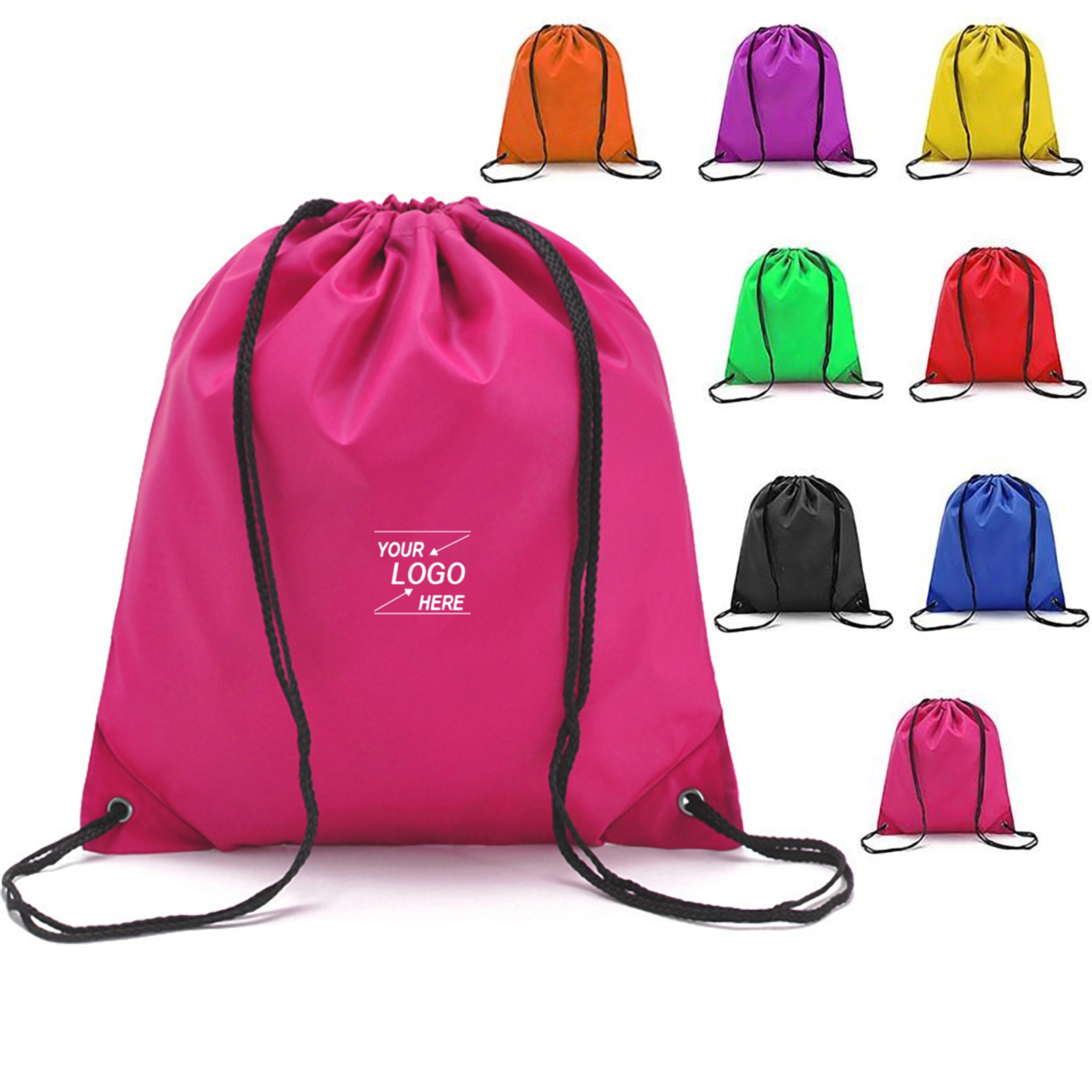 Affordable Polyester Drawstring Backpack 5