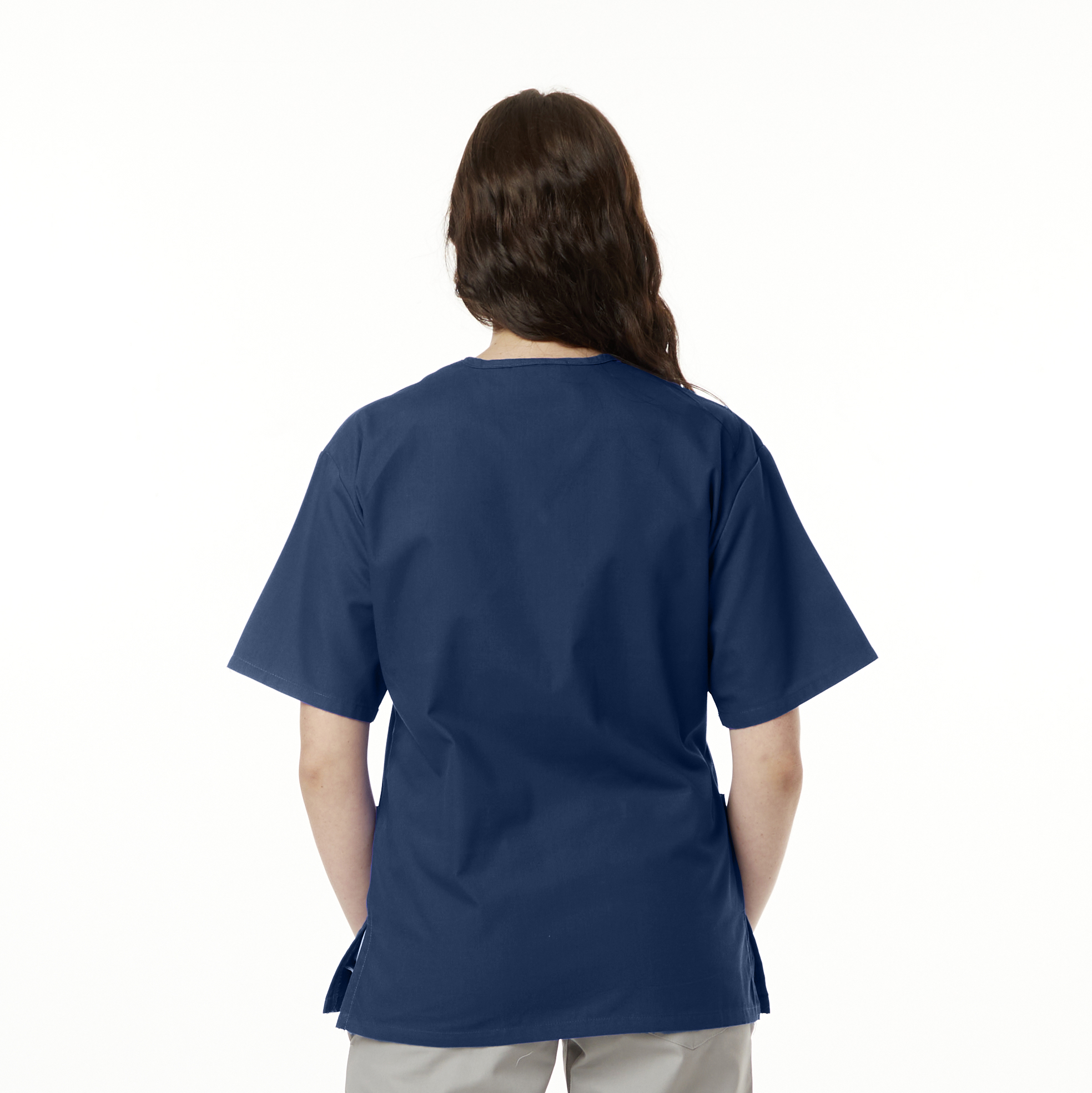 Ladies Mock Wrap Scrub Top 4