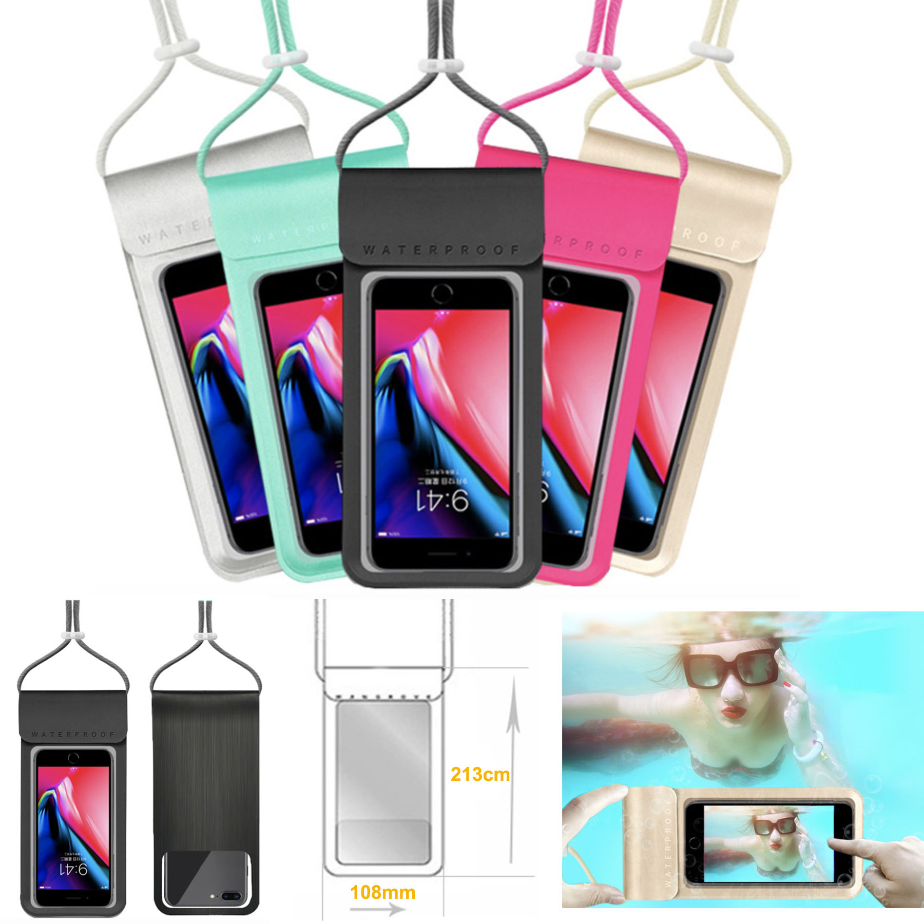 WaterproofPouch Dry Bag Underwater Case for Phone 1