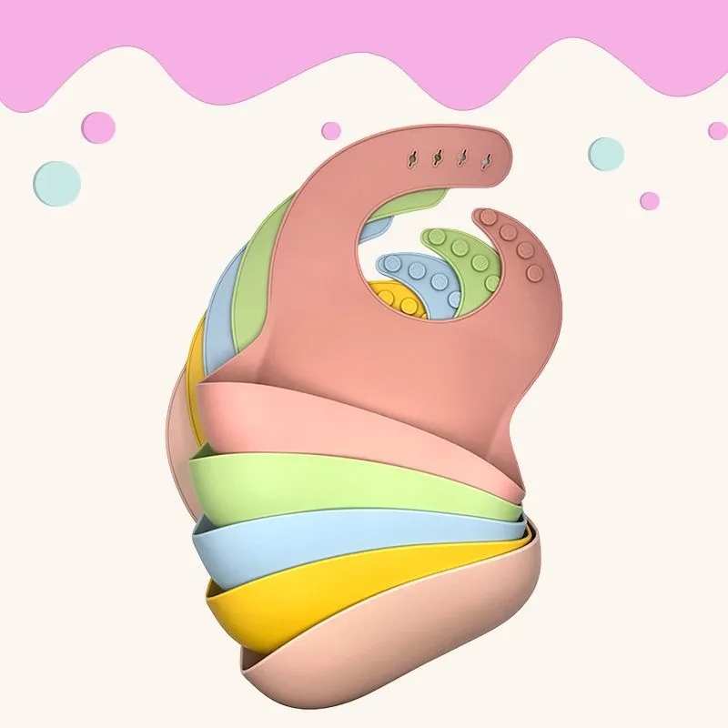 Waterproof super soft Baby food bib 2