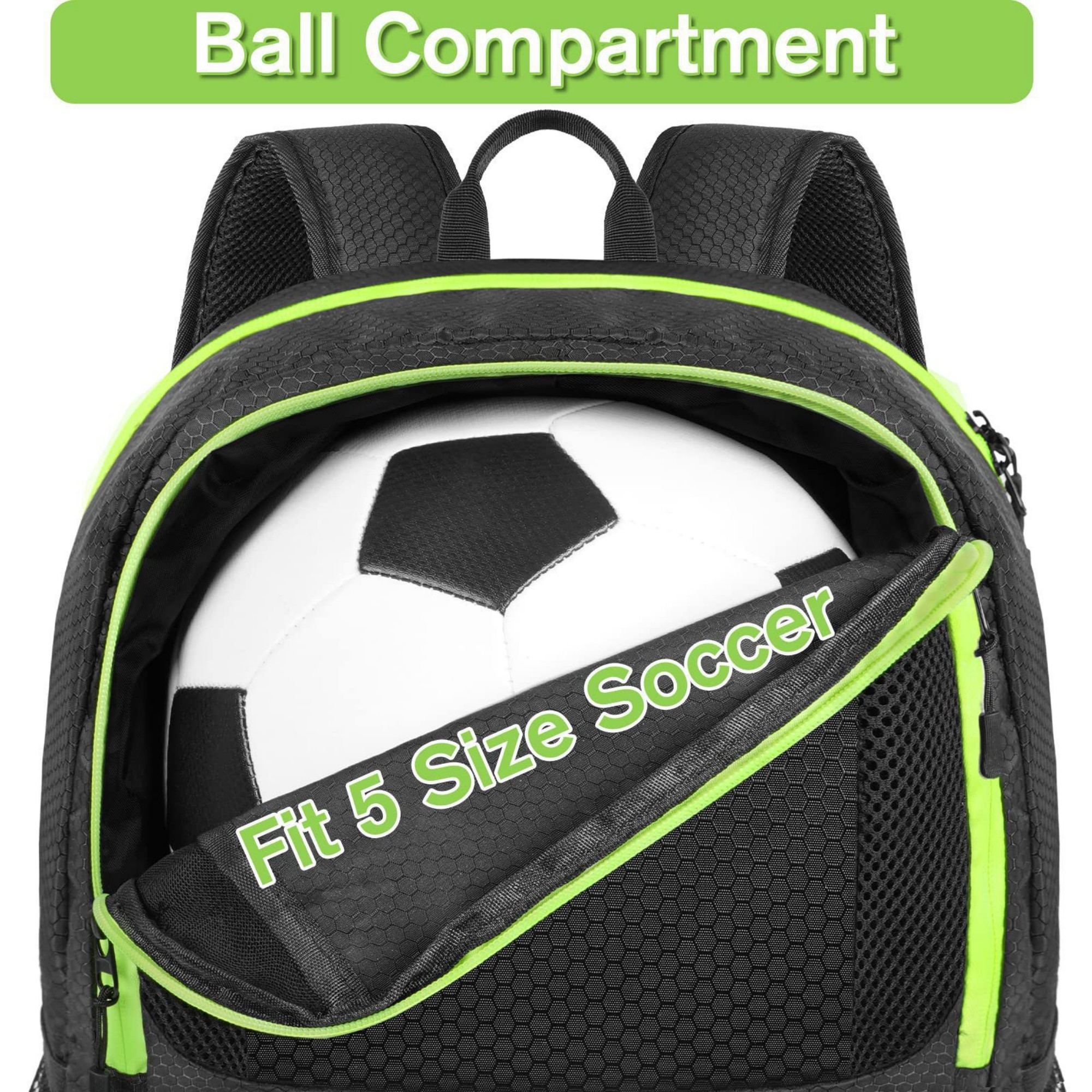Soccer Backpack With Ball Compartment 4
