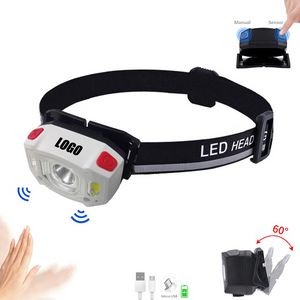 White Sensitive Head Flashlight 9