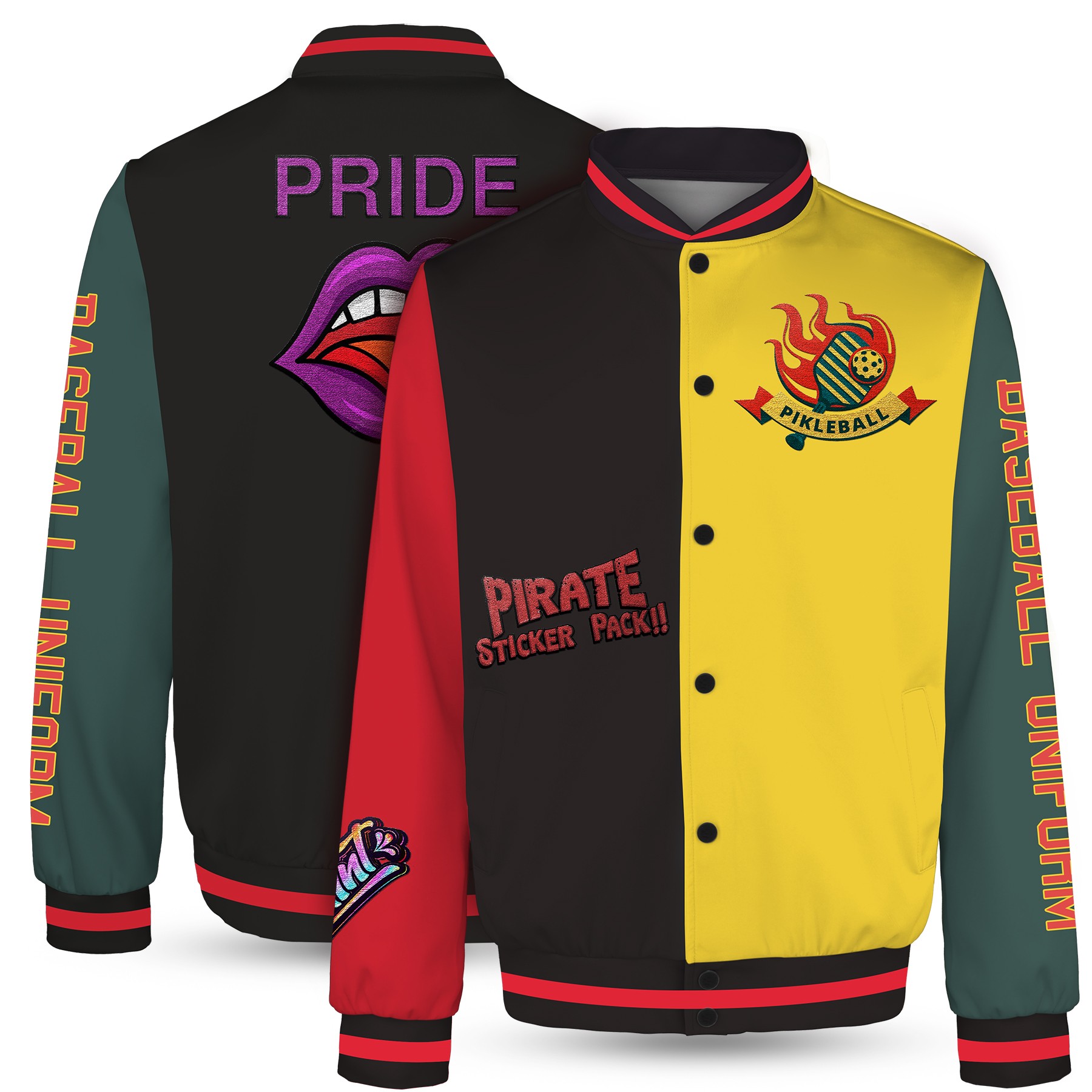 Custom Personalized Varsity Jacket(Full Color Dye Sublimated) 5