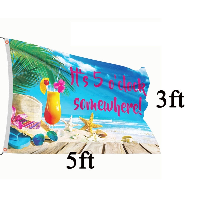 It's 5 O'Clock Somewhere Flag 3x5FT 2