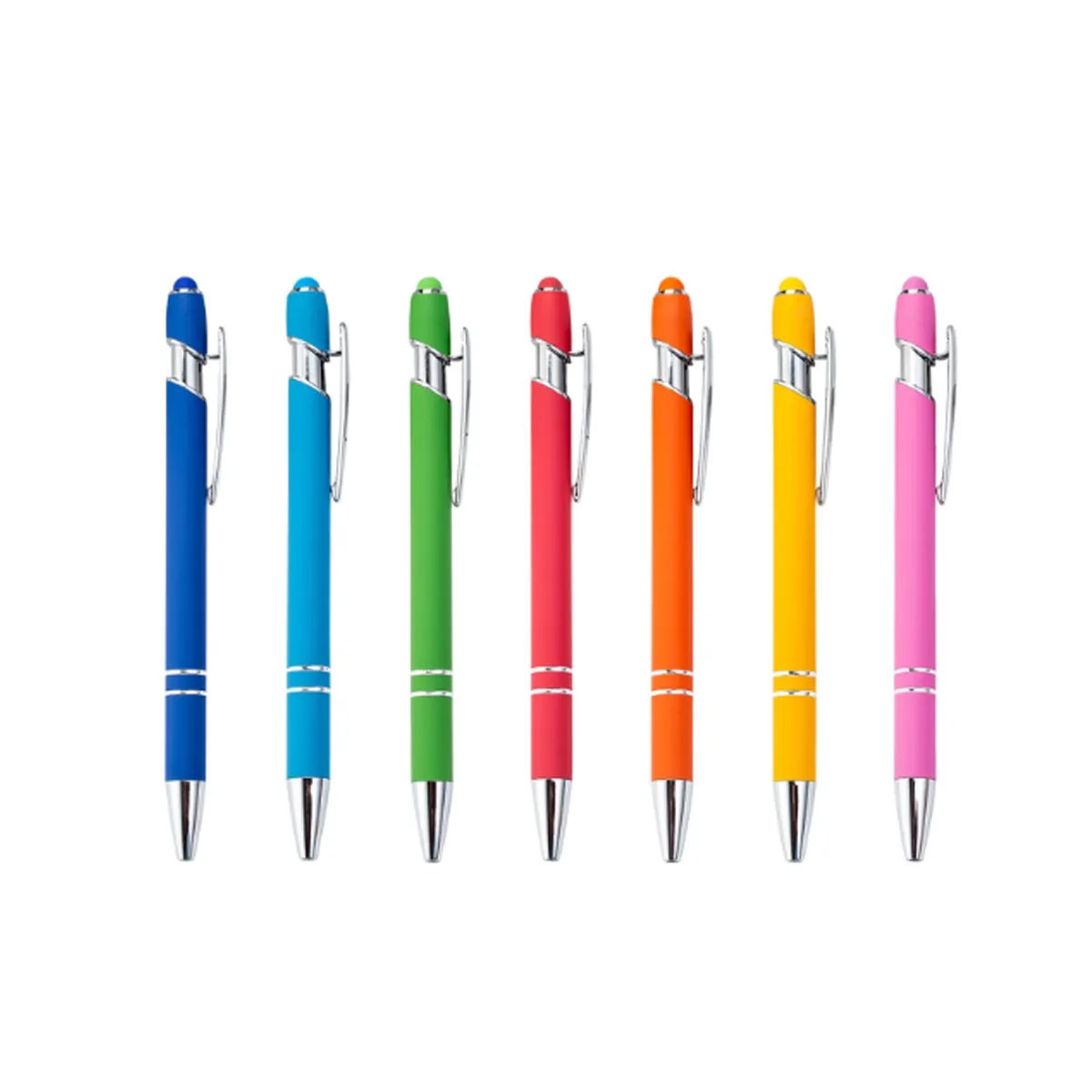 Pen 2In1 Stylus Retractable Ballpoint W/ Tip 2