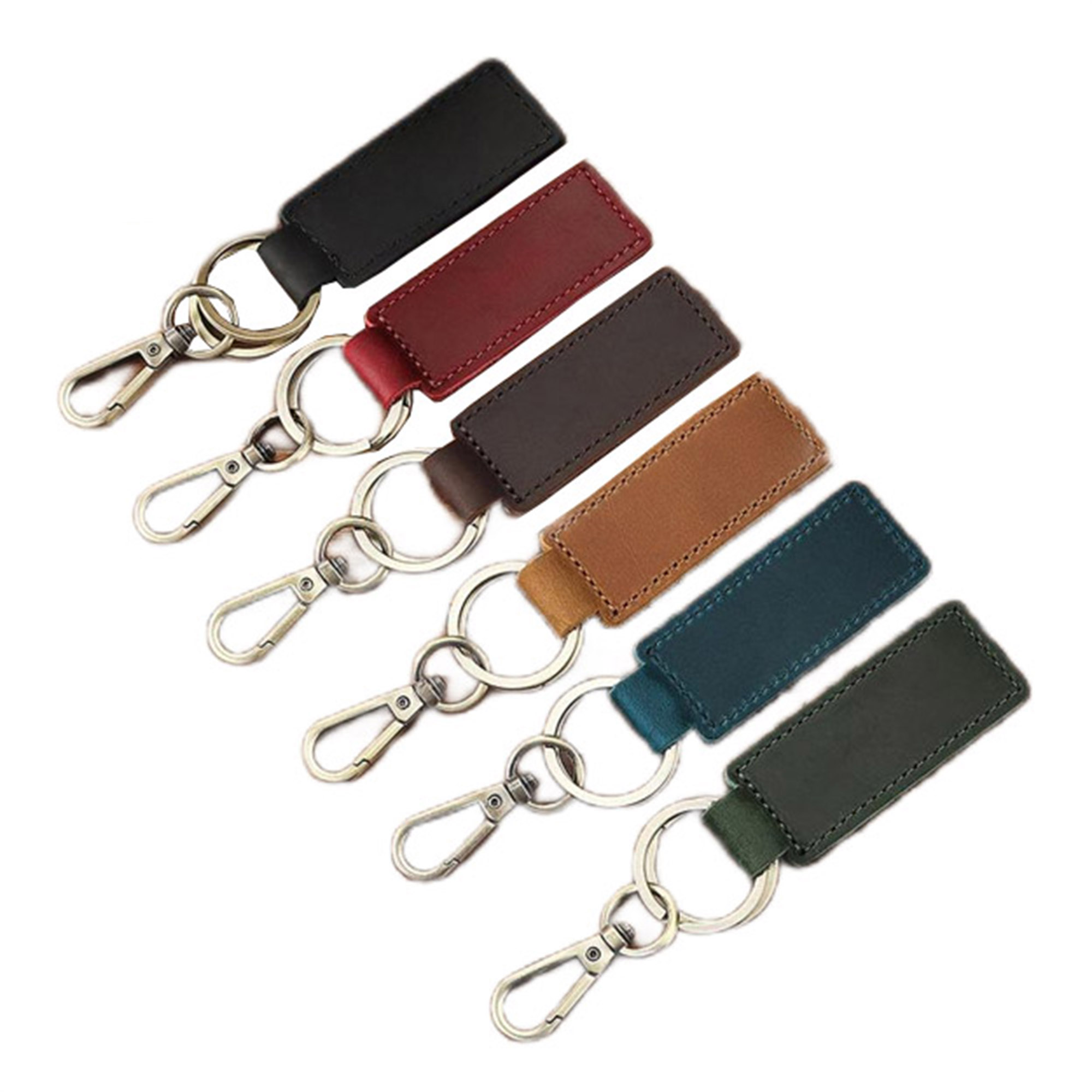 Vintage Genuine Leather Car KeyChains 6
