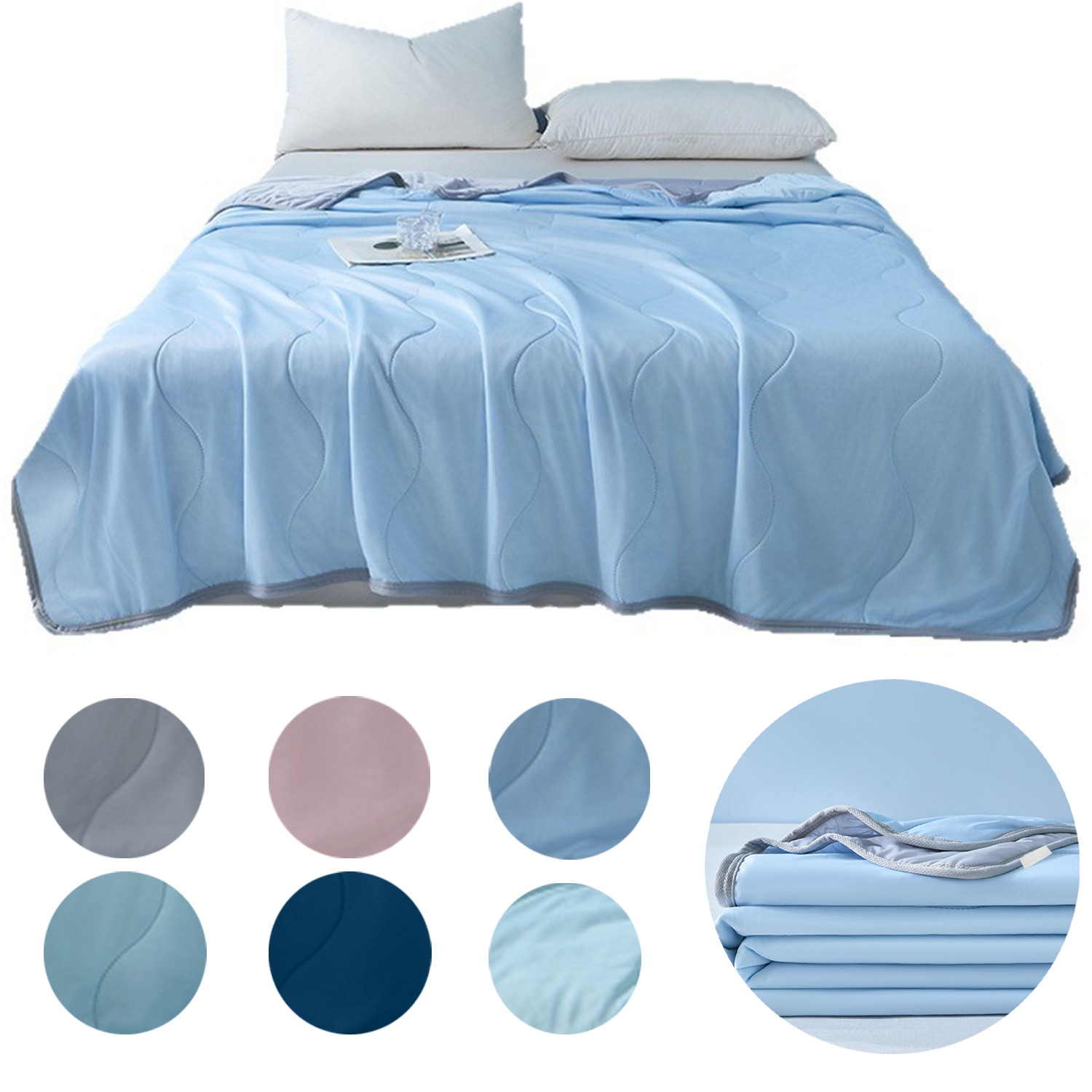 Polyester Breathable Quick-Dry Cooling Summer Blanket 3