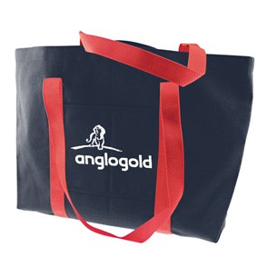 Colored Canvas Tote w/Gusset & Small Pocket (14"x11"x3"), custom tote bag with logo imprint 11