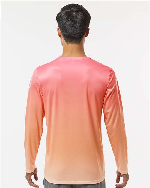 Unisex Barbados Performance Pin Dot Long Sleeve T-Shirt - 225 22