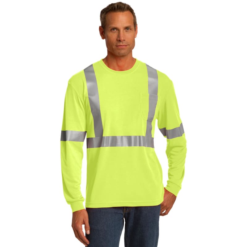 CornerStone ANSI 107 Class 2 Long Sleeve Safety T-Shirt. 10