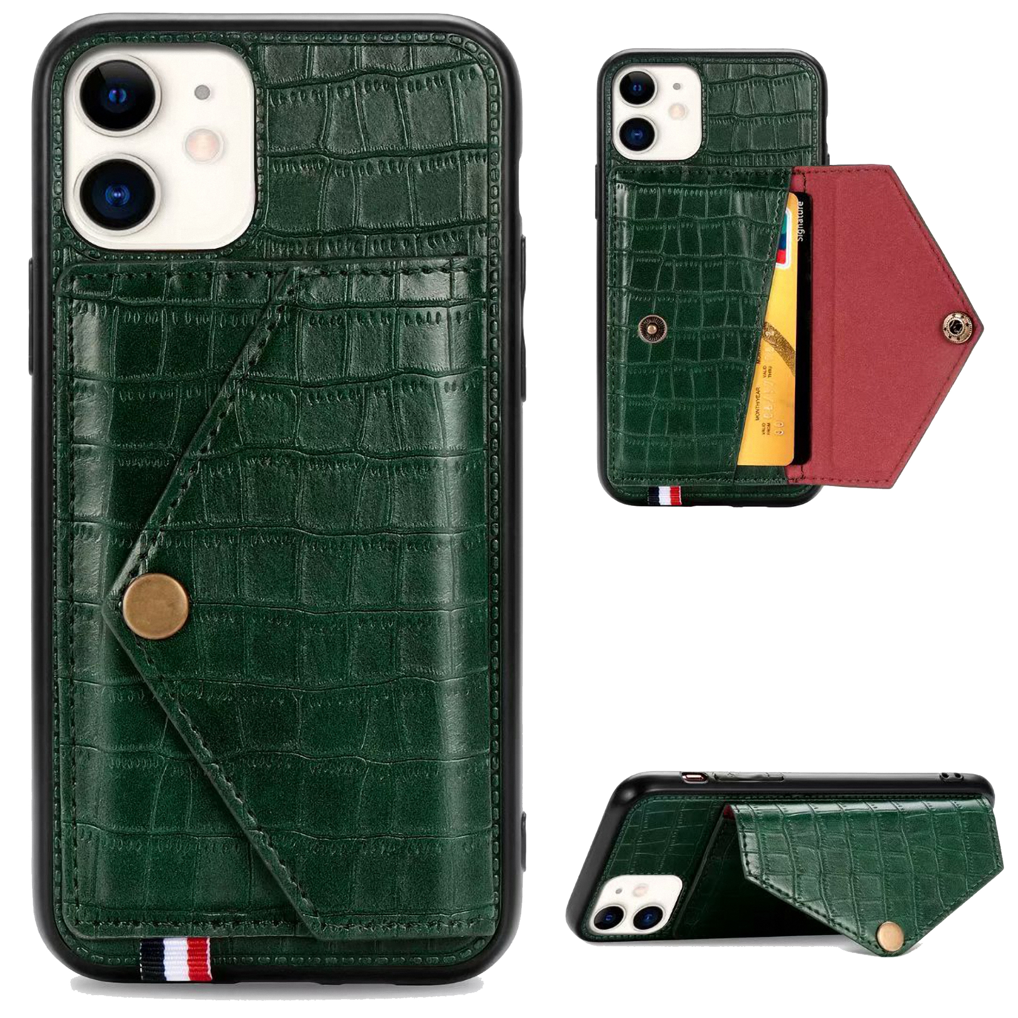 Gator Print Phone Case with Lanyard and Wallet 4