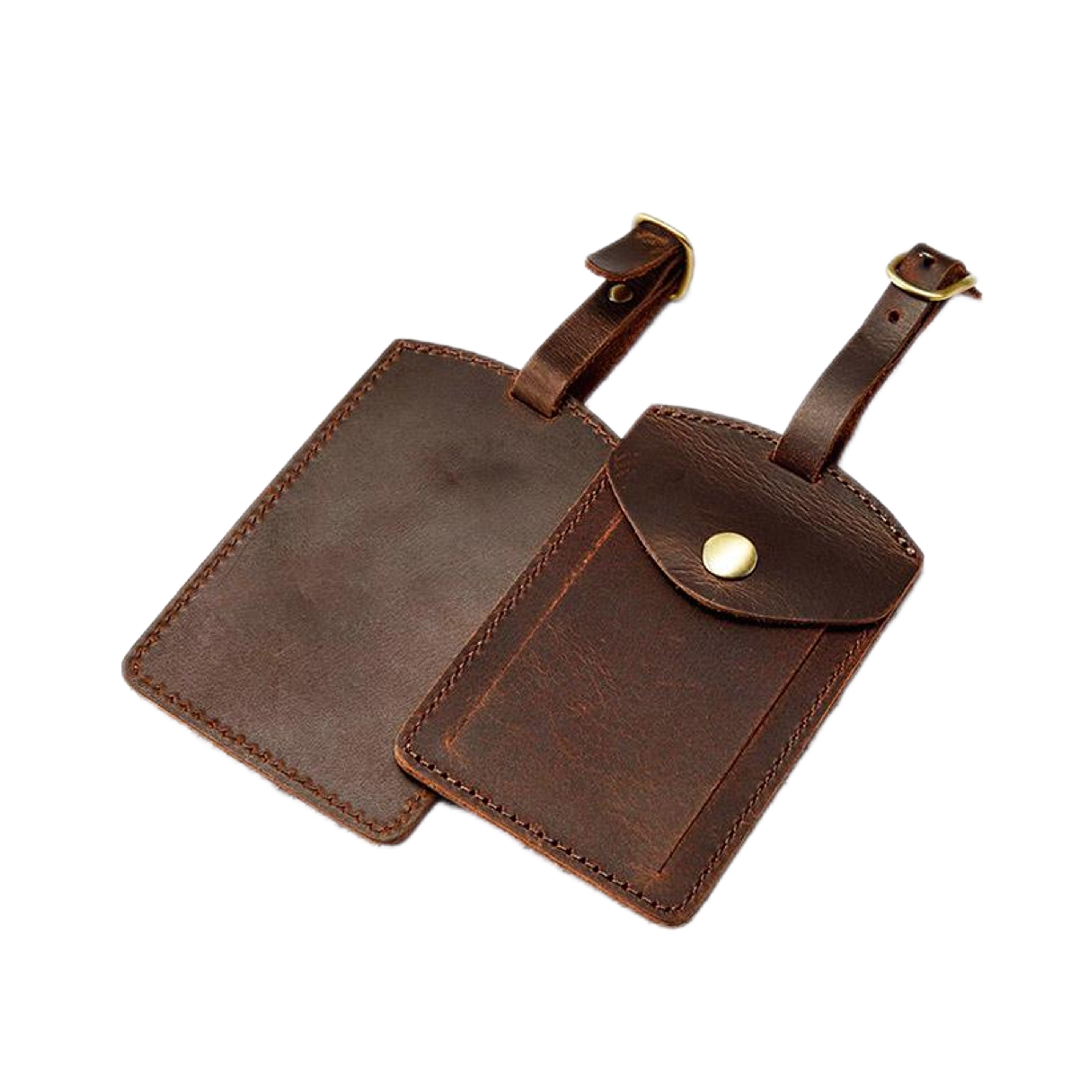 Genuine Leather Luggage Bag Tags 2