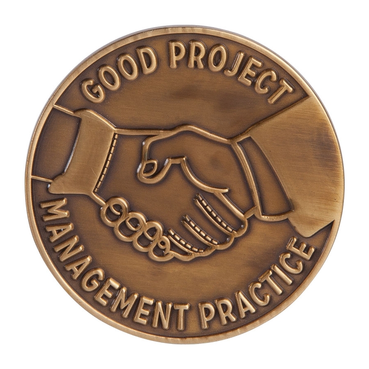 1.5" Brass Challenge Coin (No Color Fill) 5