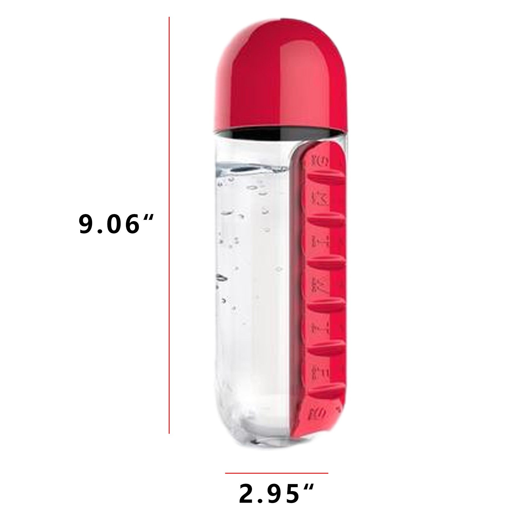 20Oz Water Bottle W/ 7-Day Pill Box 4
