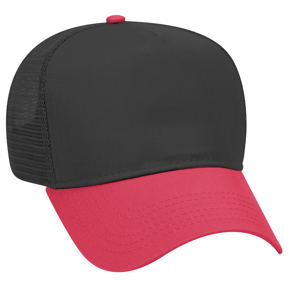 OTTO CAP® 5 Panel Mid Profile Mesh Back Trucker Hat 15