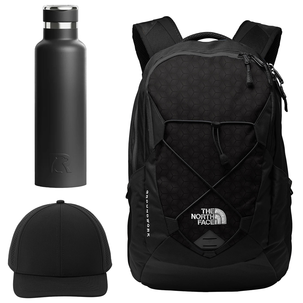 The North Face® Backpack, OGIO® Cap & RTIC® Water Bottle Gift Set
