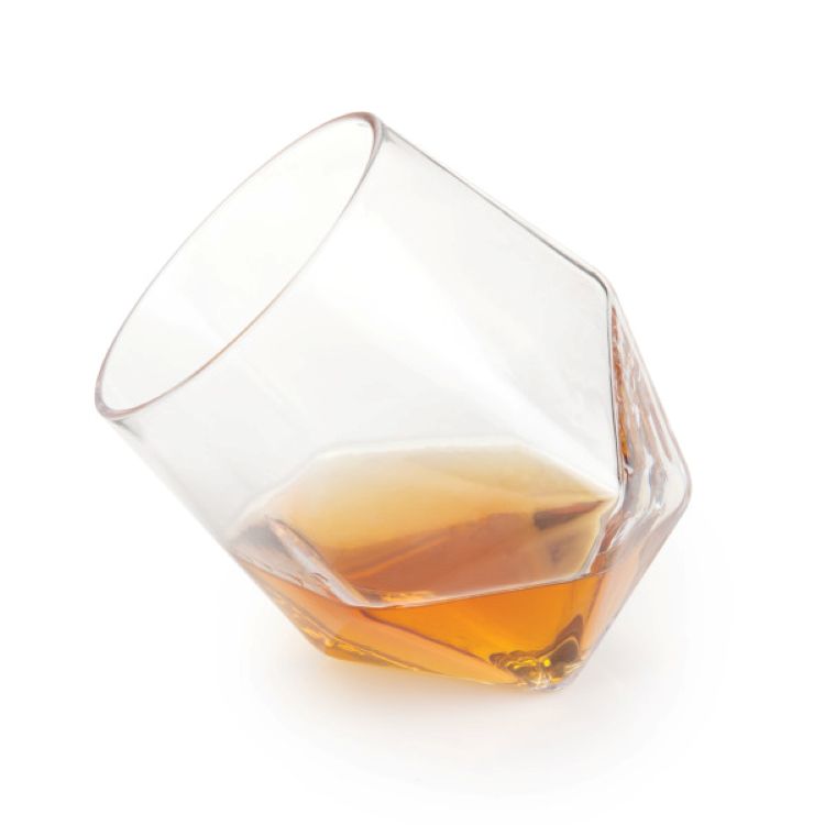 Viski® Faceted Crystal Tumbler, set of 2 2