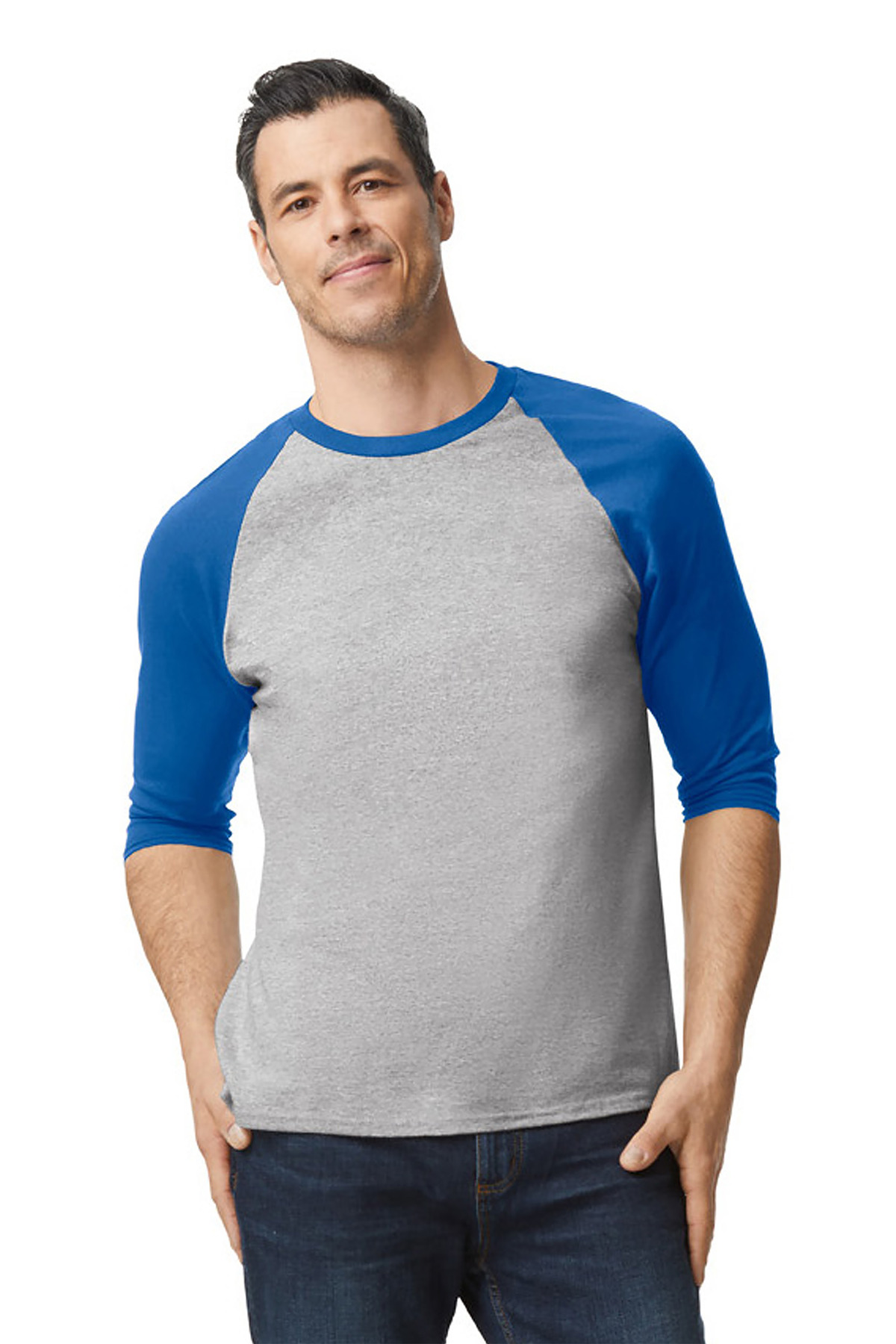Gildan Heavy Cotton 3/4-Sleeve Raglan T-Shirt. 5700 57