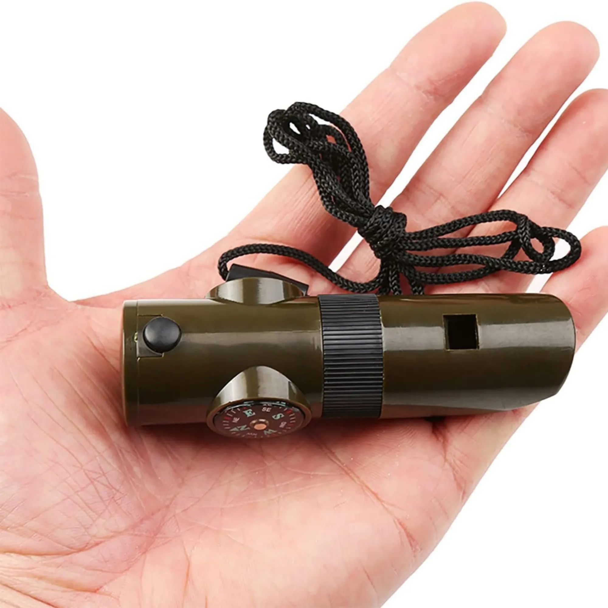 7-in-1 Outdoor Multifunctional Whistle with Lanyard 7