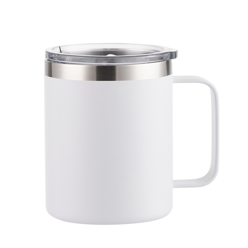 12 oz Stainless Steel Tumbler W/ Lid & Handle 5