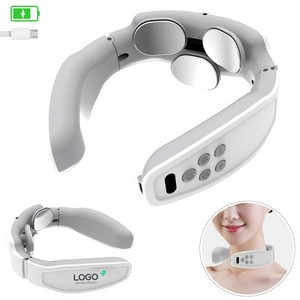Rechargeable Electric Pulse Neck Massager With Magnetic Pads 14