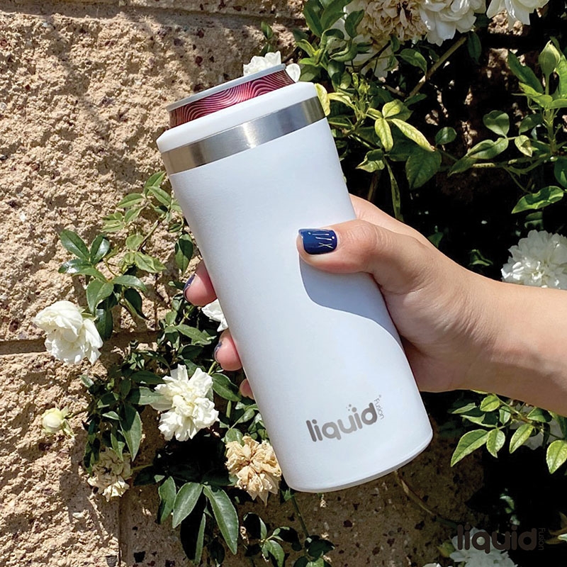 Liquid Fusion® 12 oz. Double Wall, Stainless Steel Skinny Can Cooler 14