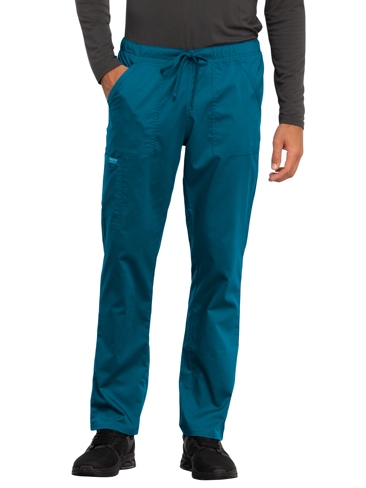 Cherokee - Workwear Revolution - Unisex 4-Pocket Tapered Leg Drawstring Pant 2