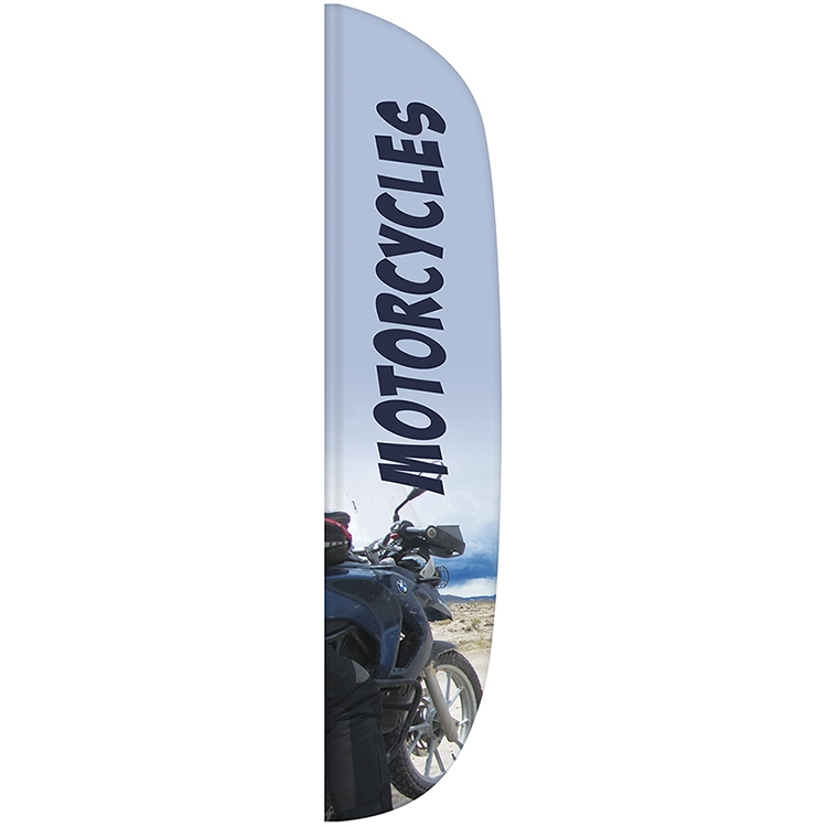 3' x 15' Custom Single Reverse Flutter Flag 4