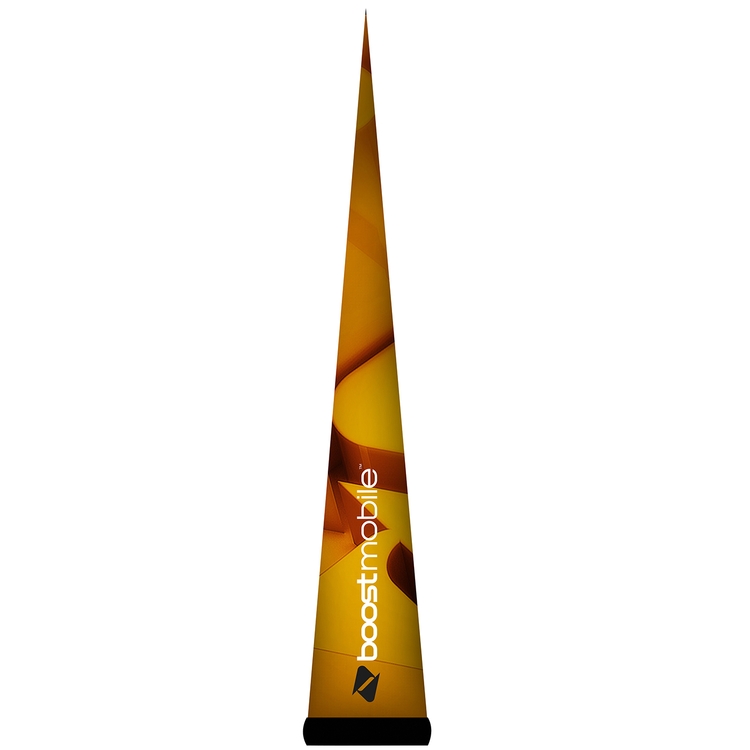 AirePin™ LED Inflatable Column, Cones_Orange Boost Mobile - 7.5'H 1