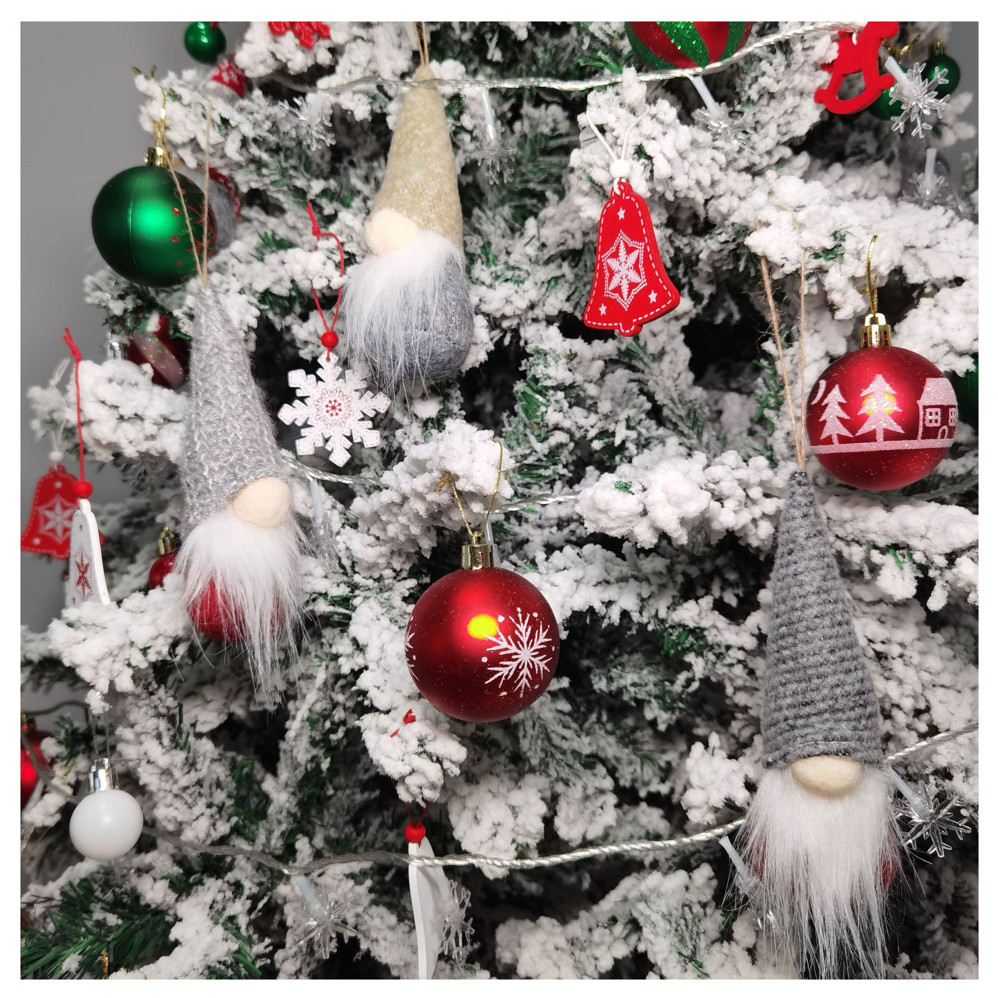 Festive Hanging Gnomes Ornaments for Christmas Trees 3