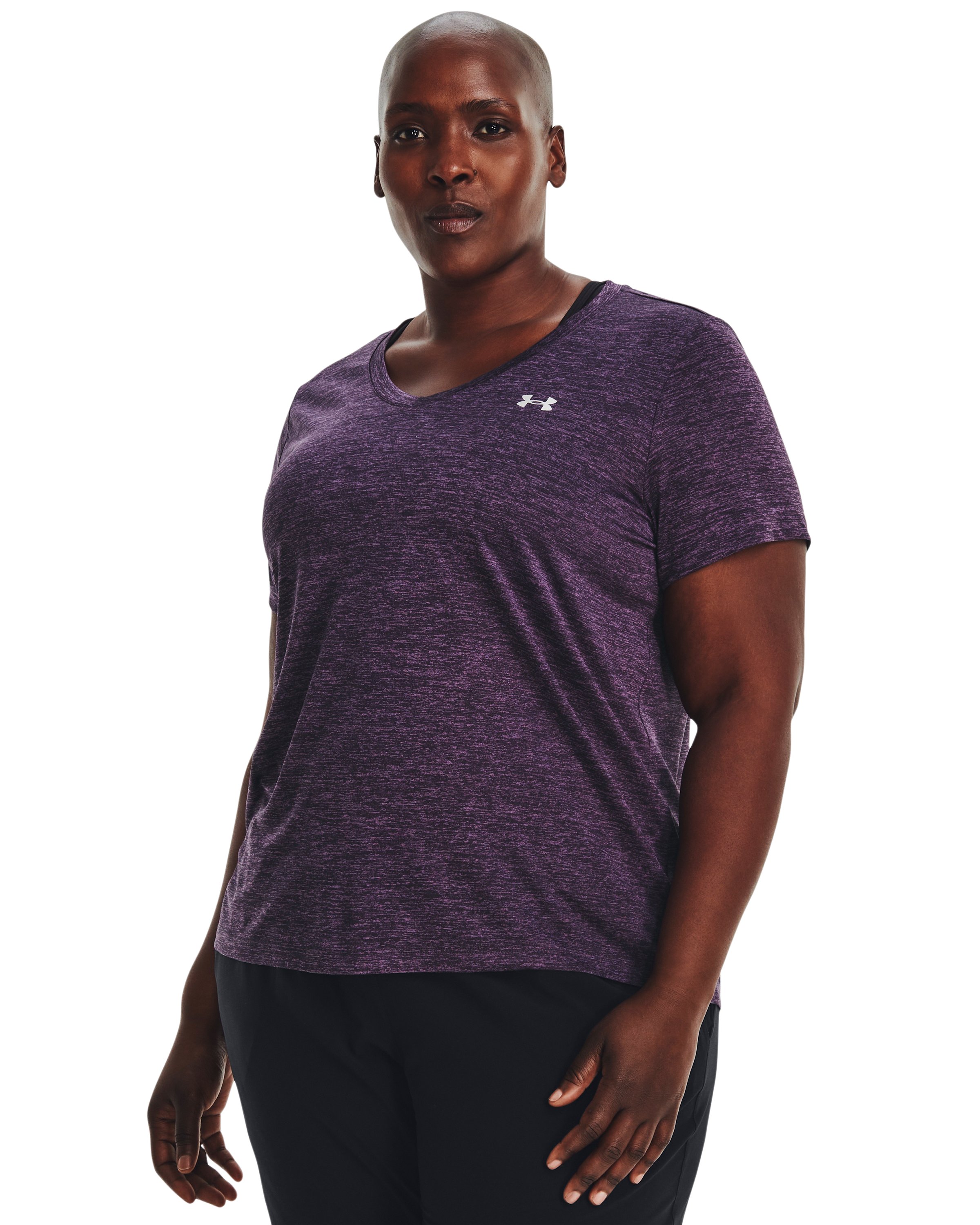UA Tech Twist Women's V-Neck Short Sleeve 24