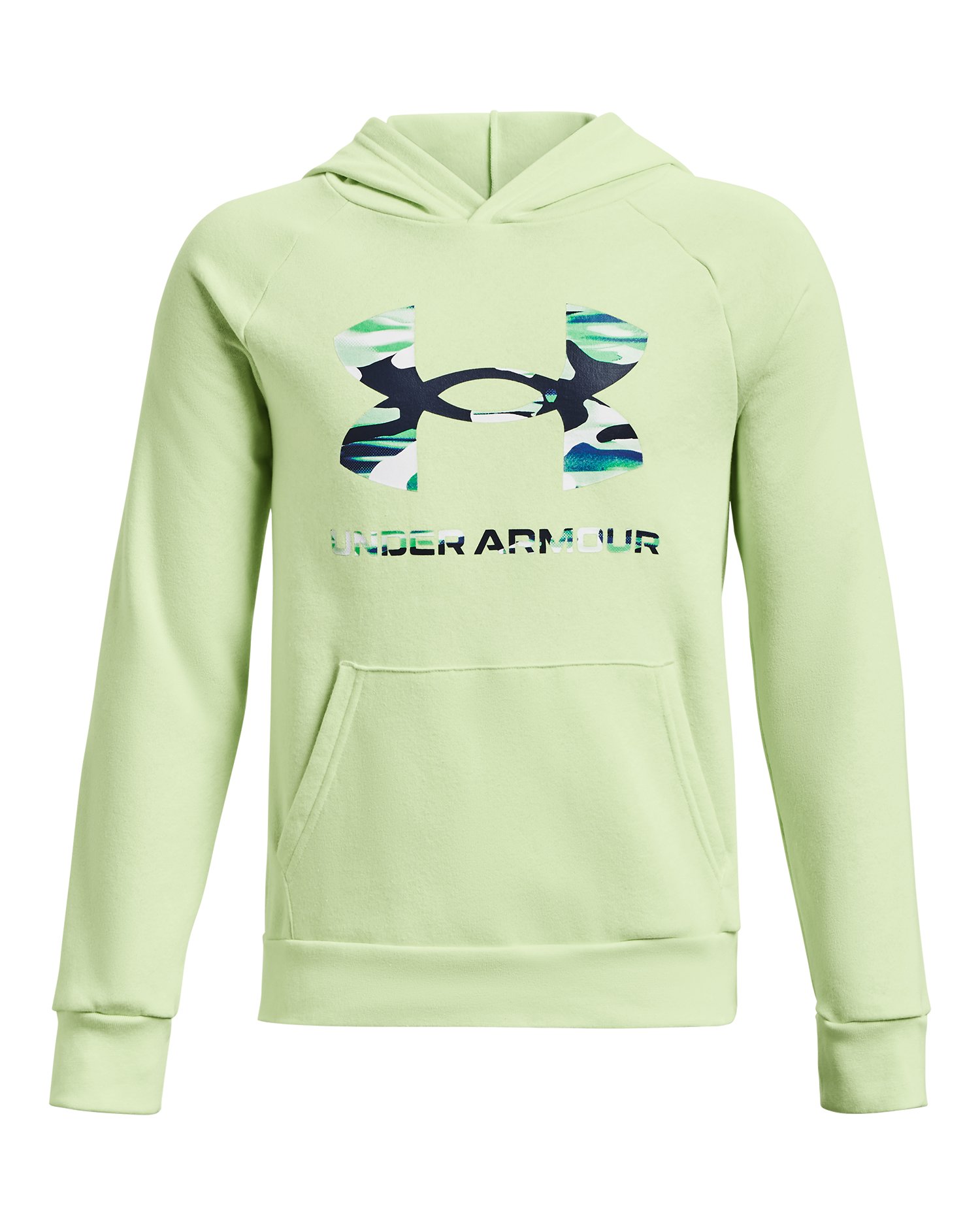UA Rival Fleece Big Logo Fill Boys' Hoodie, custom hoodie or sweatshirt with logo imprint 2