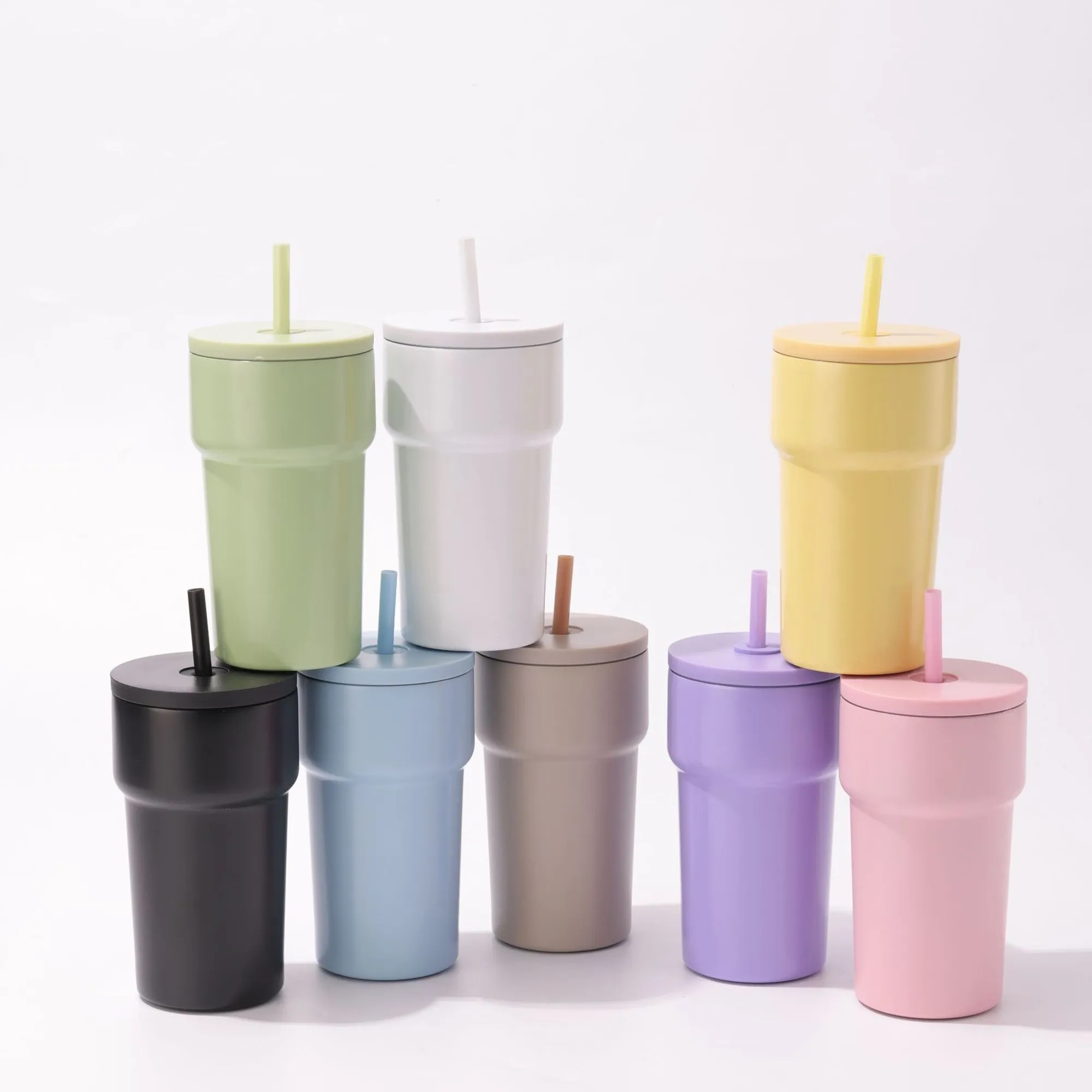 14oz Travel Coffee Tumbler With Lid and Straw 3