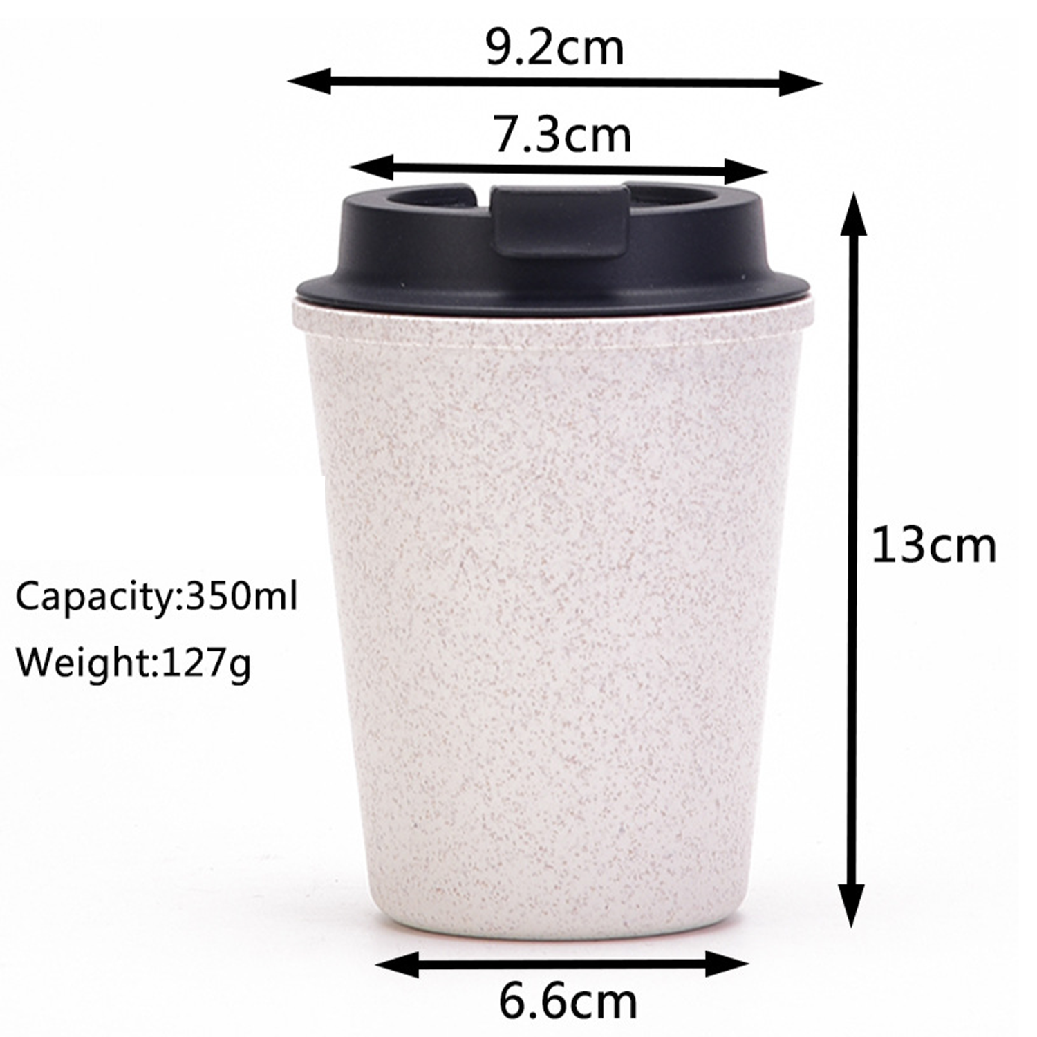 12 Oz Wheat Straw Coffee Cup 2