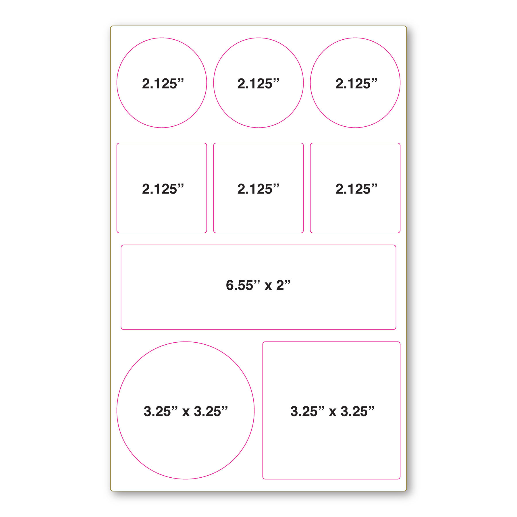 Repositionable Decal Sticker Sheet 7" x 11" - 4 Mil 5