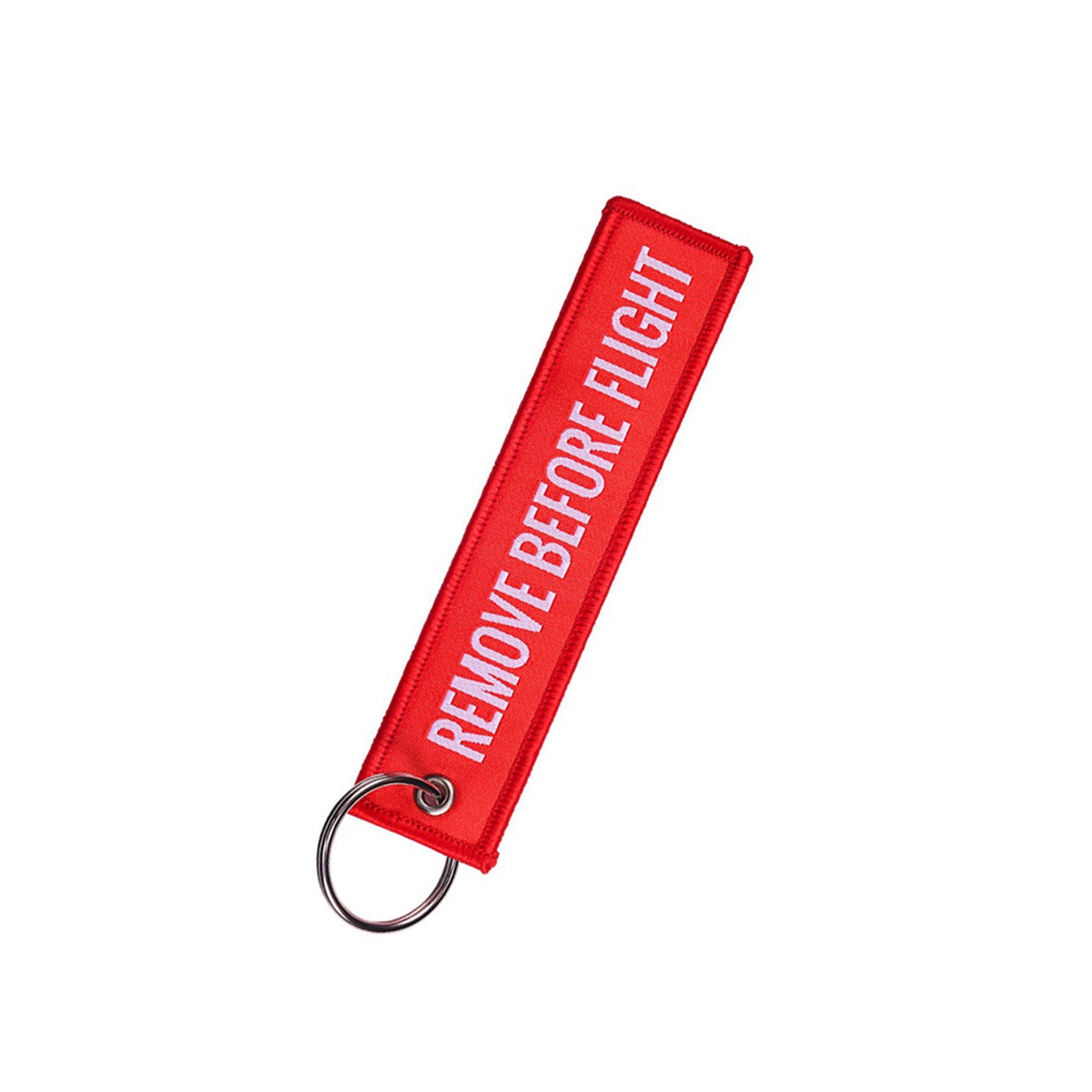 5.5" x 1.2" Weaving Label Keychain 4