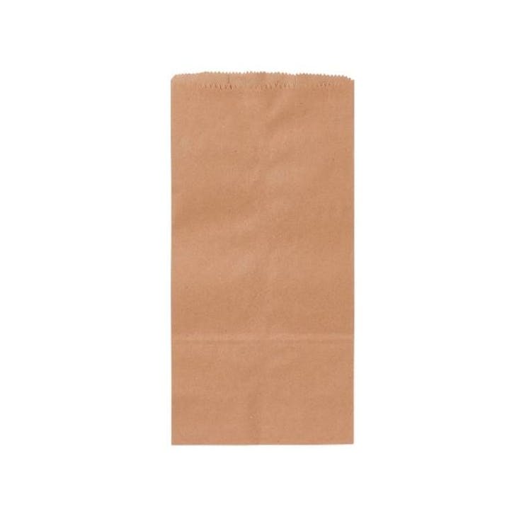 Brown Paper Bags - 100 Pack 7" x 4" x 14" 2